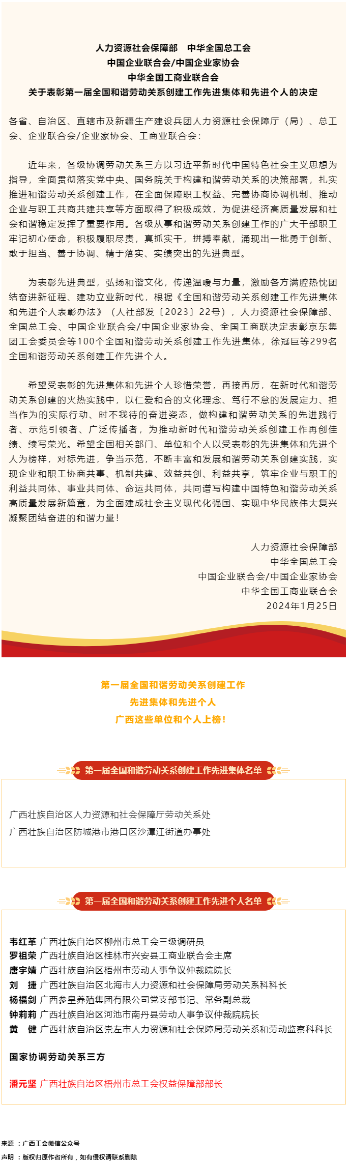 喜報(bào)，第一屆全國和諧勞動(dòng)關(guān)系創(chuàng)建工作先進(jìn)集體和先進(jìn)個(gè)人名單公布 梧州市1人上榜.png